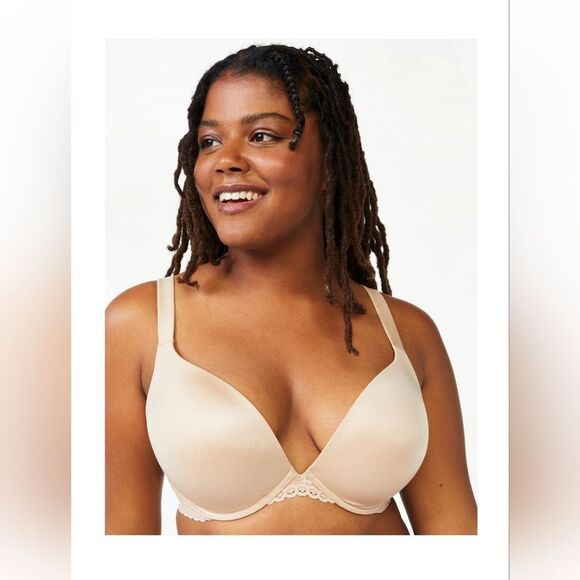 Nwt Joyspun Women's and Women's Plus Size Underwire Plunge Bra - Picture 2 of 9